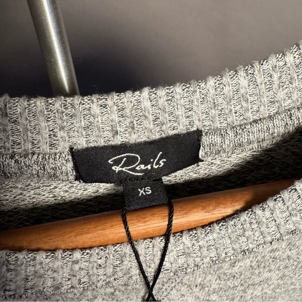 NWT • RAILS • Women’s Callahan Crewneck Sweater • Melange Grey / Gray • XS - Picture 8 of 14